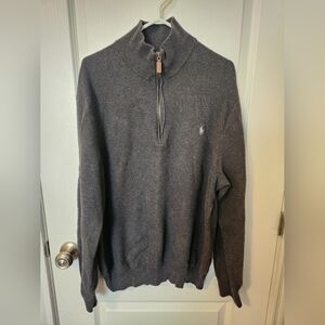 Men's Cotton Polo Ralph Lauren 1/4 Zip Sweater Size XXL